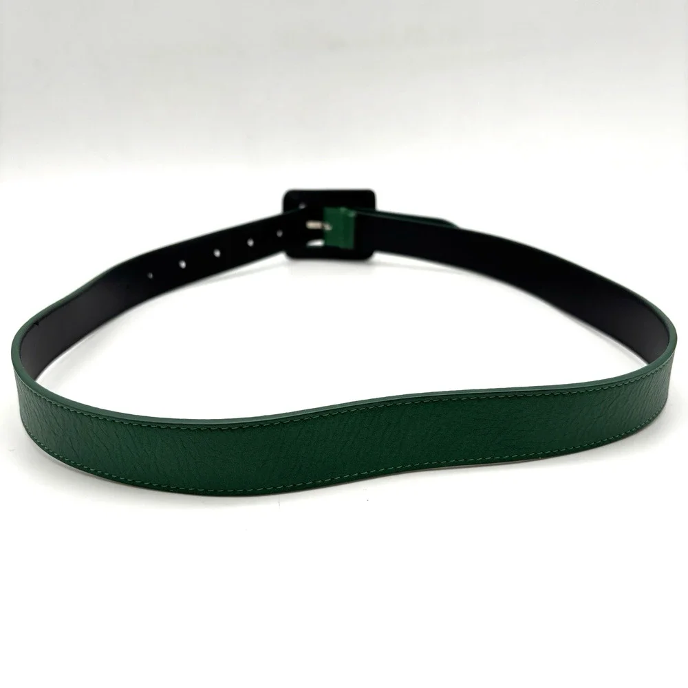 NEW B-Low the Belt Ana Vibrant Mini Kelly Green Leather Waist Belt S 28-34 Italy